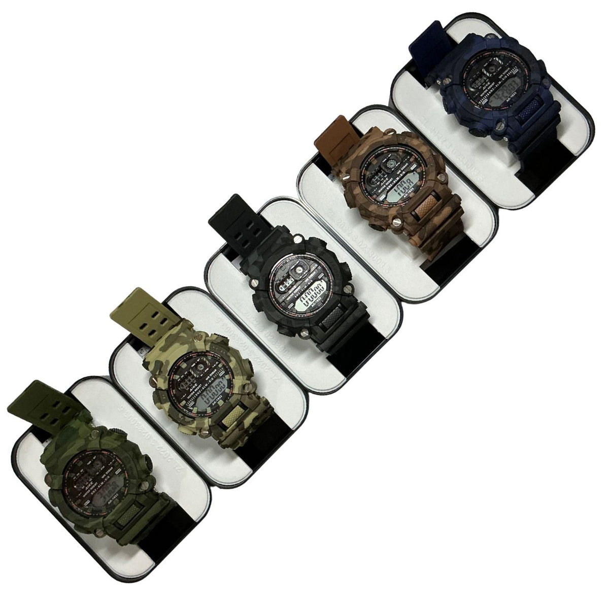 Reloj camuflado estilo militar con pantalla análoga y digital, antigolpes - foto 3