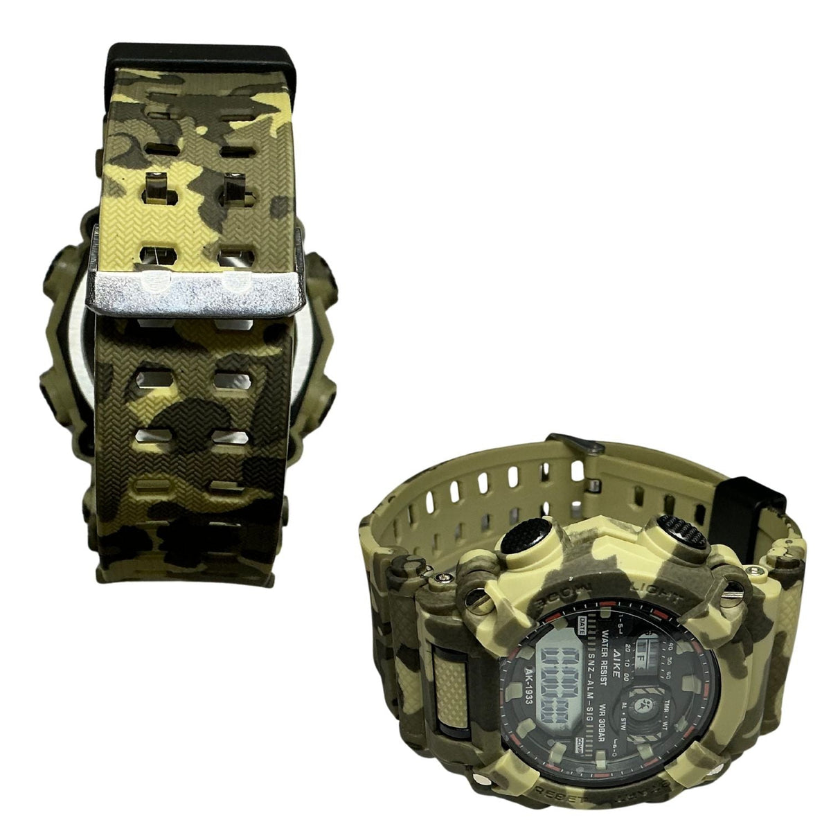 Reloj camuflado estilo militar con pantalla análoga y digital, antigolpes - foto 2