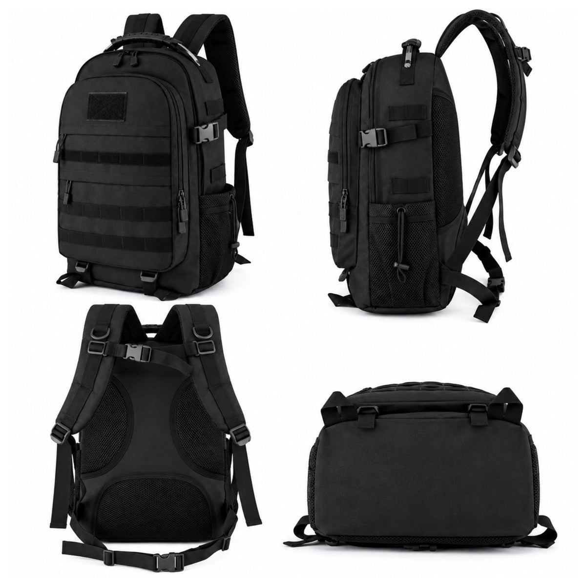 Mochila táctica Adventure de gran capacidad con MOLLE y bolsillos laterales - foto 3