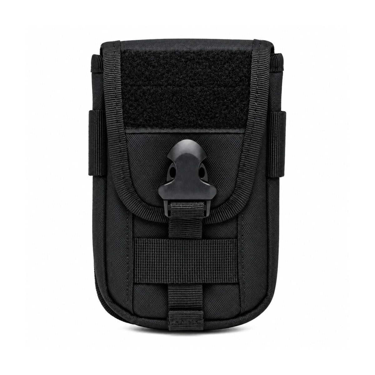 Bolsa táctica compacta tipo cartera con broche rápido y panel de velcro