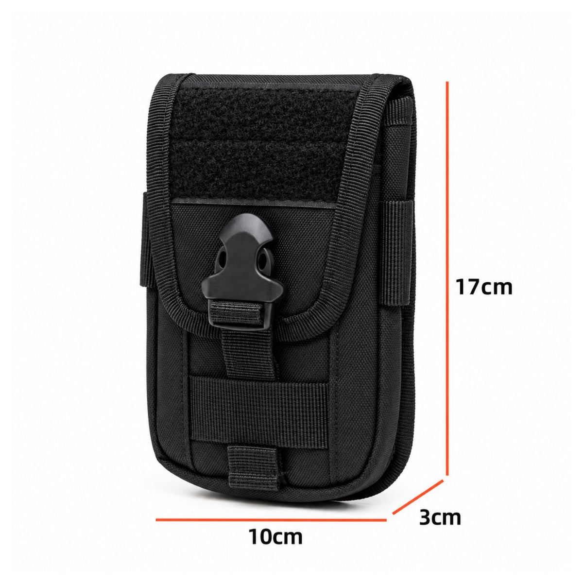 Bolsa táctica compacta tipo cartera con broche rápido y panel de velcro - foto 2