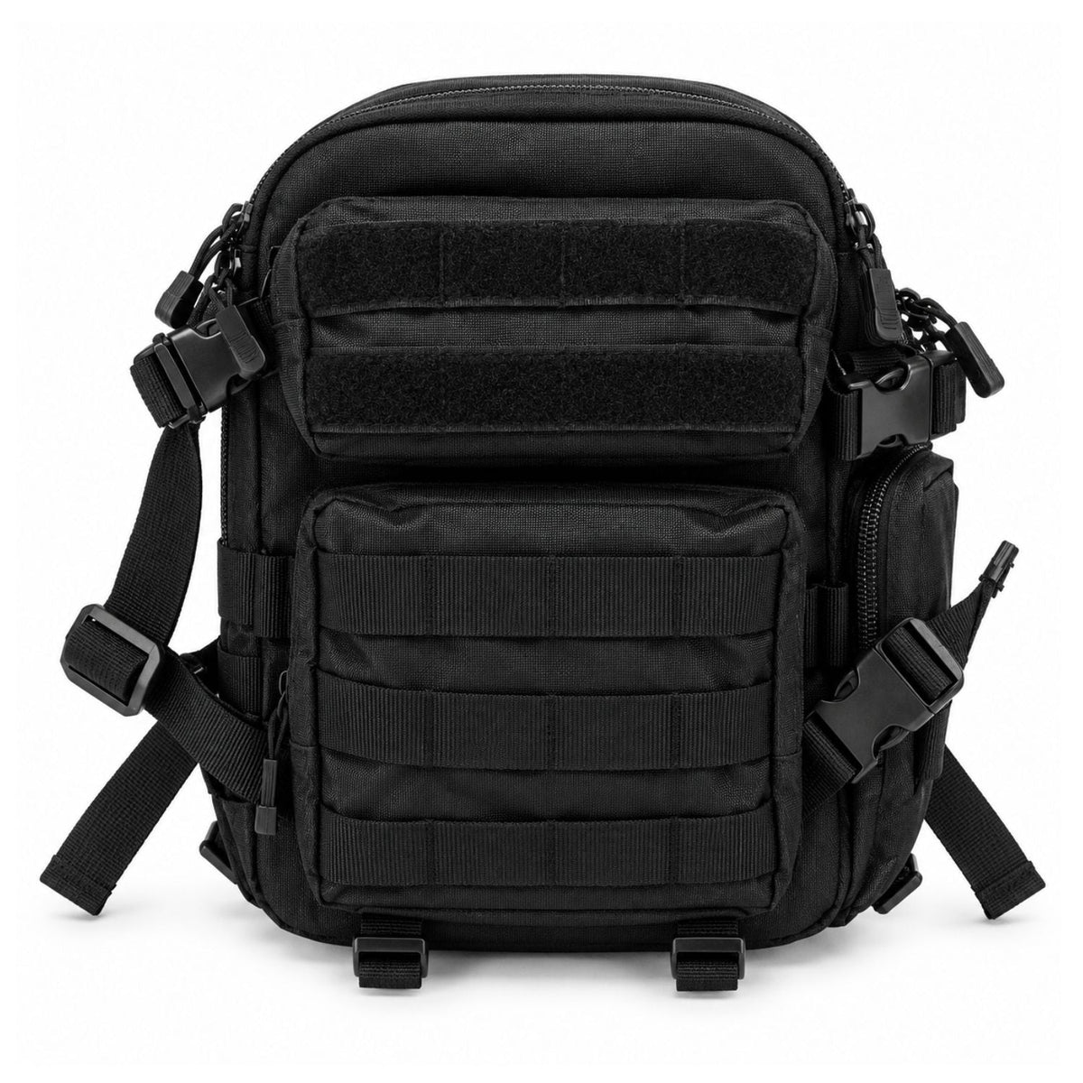 Mochila táctica de 10 L con MOLLE, forro repelente al agua y 4 compartimentos