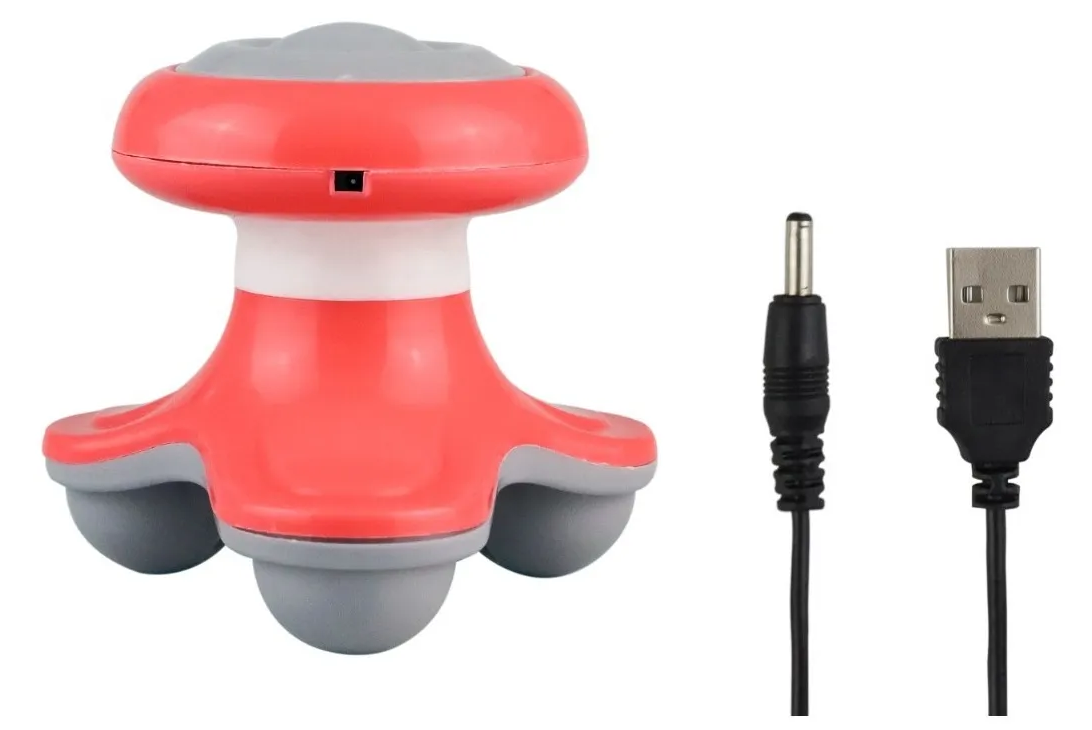 Masajeador eléctrico portátil antiestrés AM-01, USB o pilas AAA - foto 3