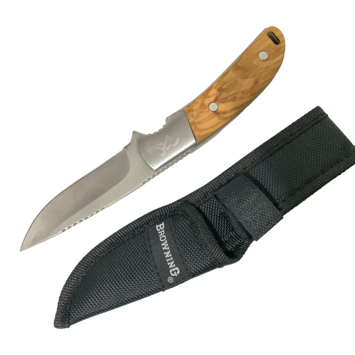 Cuchillo de hoja fija con funda, modelo AO-195