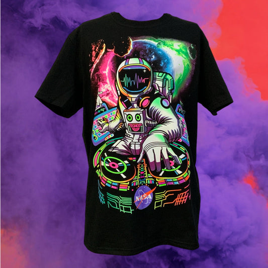 Playeras de algodón con efecto fluorescente neón, modelo SN134
