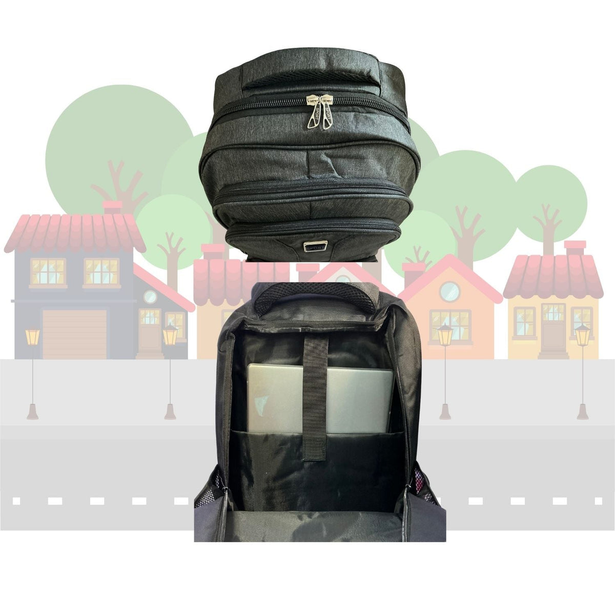 Mochila ergonómica de 25 L con cinturón, porta laptop y botellas BB1662 - foto 2