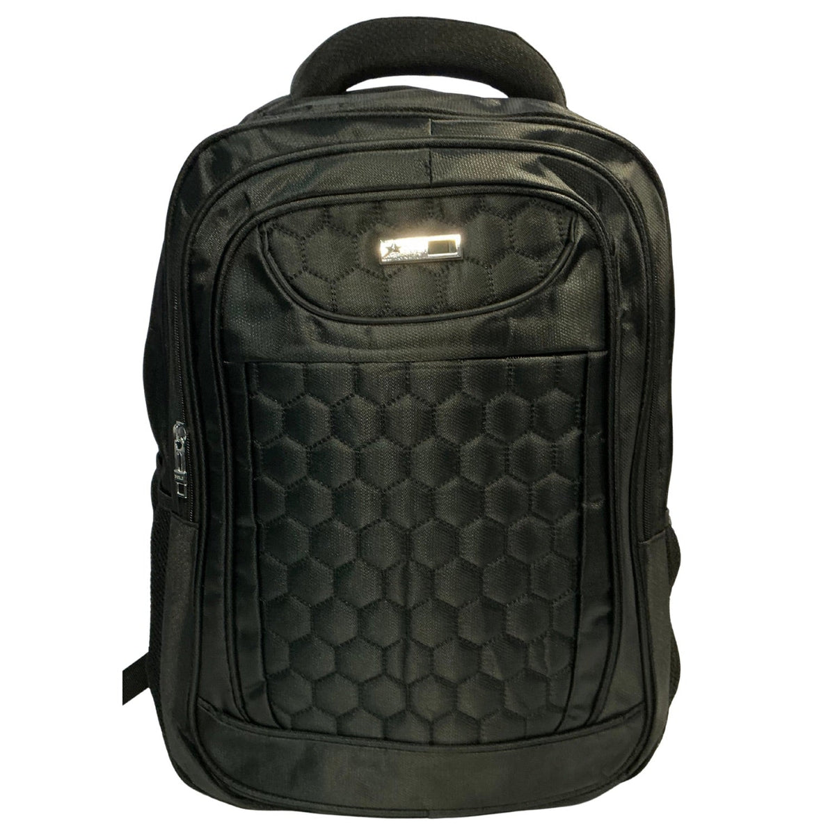 Mochila de 25 L ultradelgada texturizada con porta laptop y botella BB1665