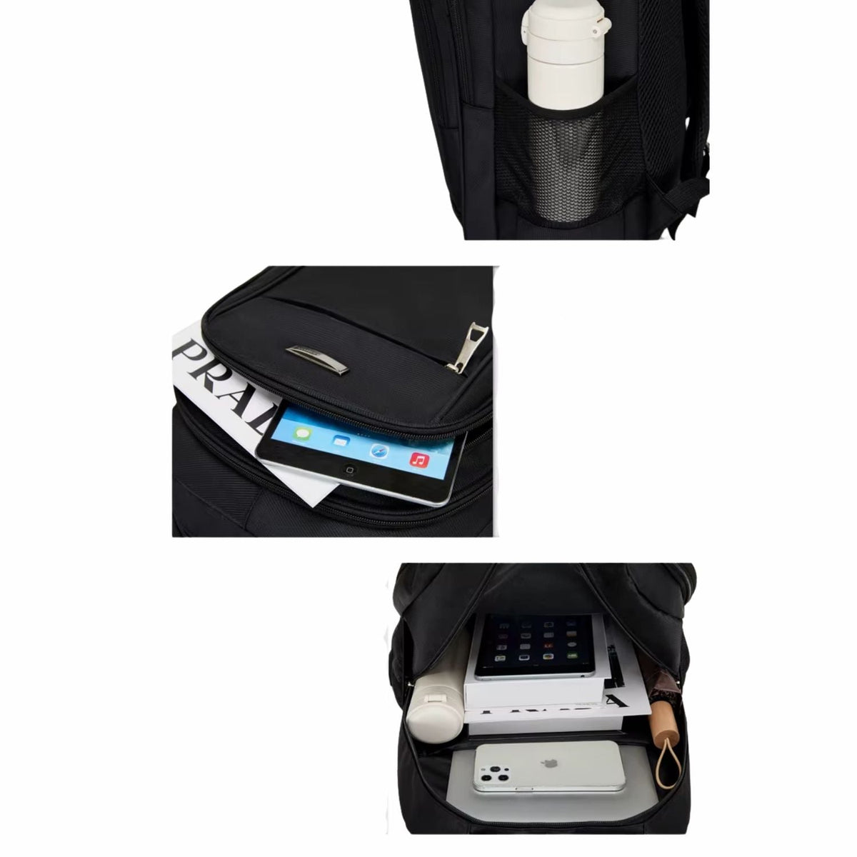 Mochila de poliéster de 26 L con porta laptop y botella BB1673 - foto 4