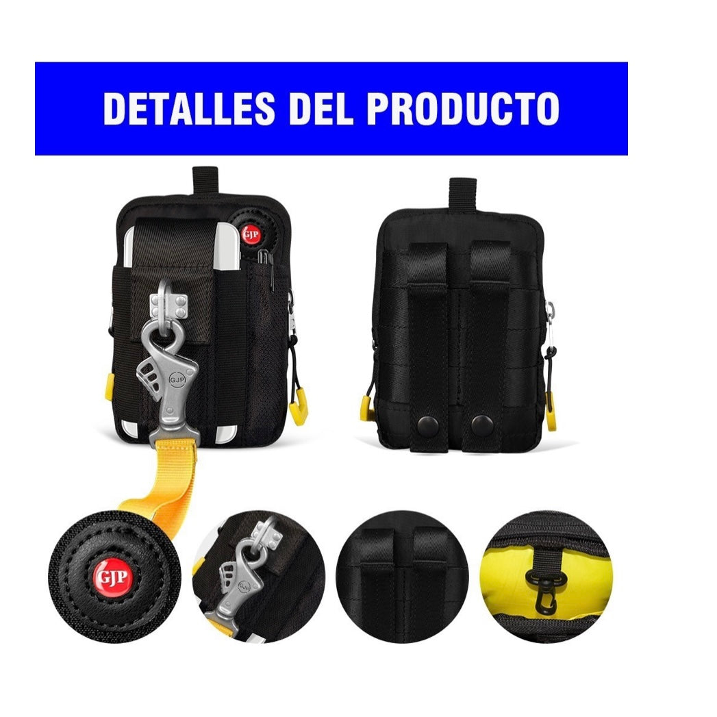 Bolso táctico de cintura con porta celular de hasta 6 pulgadas - foto 3