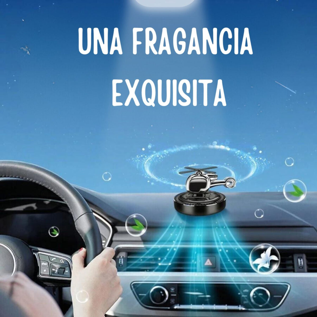 Difusor de aromaterapia solar para auto, sin esencias incluidas - foto 3