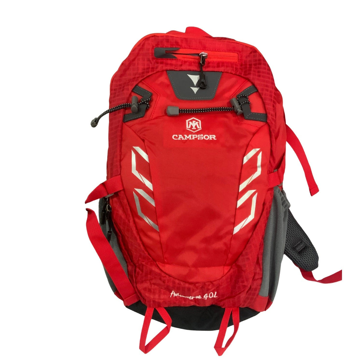 Mochila de alpinismo de nylon reforzado con funda cubre lluvia
