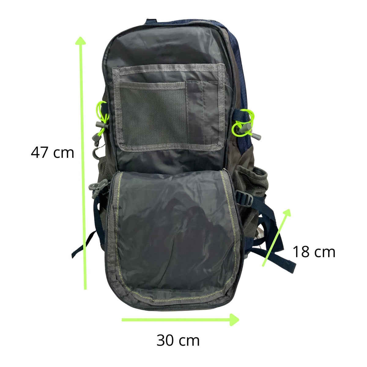 Mochila de senderismo de 40 litros con respaldo de malla y silbato en el pecho - foto 4