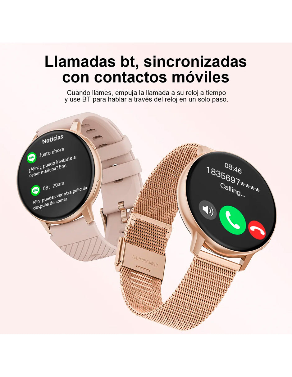 Smartwatch Deportivo BW0608 Dorado Metálico