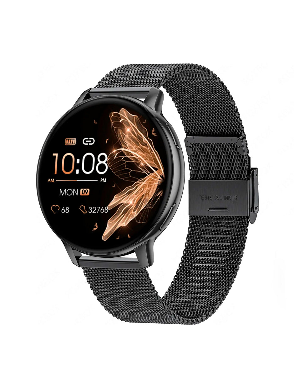 Smartwatch BW0608 Metálico Compatible Android/iOS Correa de Acero Negro