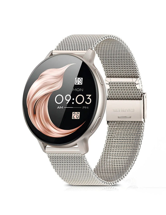 Smartwatch BW0608 Metálico Compatible Android/iOS Correa de Acero Plata