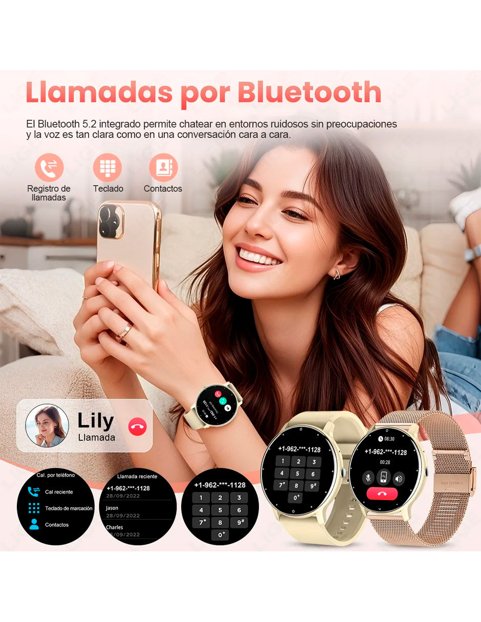 Reloj Inteligente Sports Correa BW223 MET Amarillo