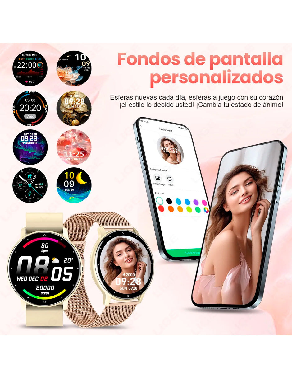 Reloj Inteligente Sports Correa BW223 MET Amarillo