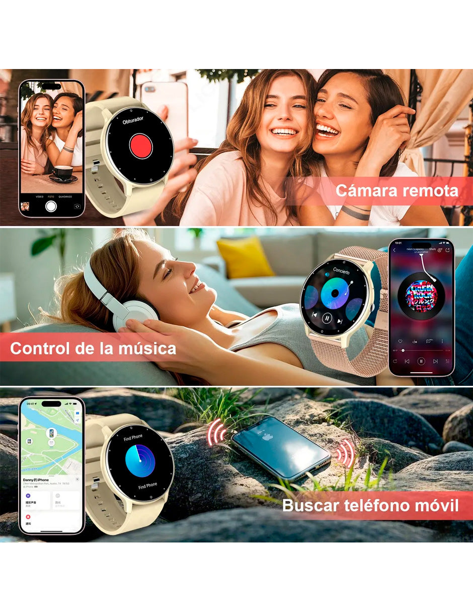 Reloj Inteligente Sports Correa BW223 MET Amarillo