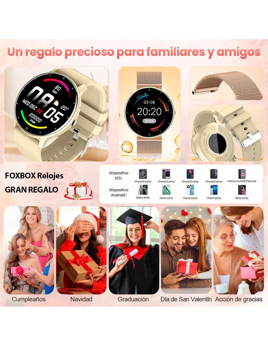 Reloj Inteligente Sports Correa BW223 MET Amarillo