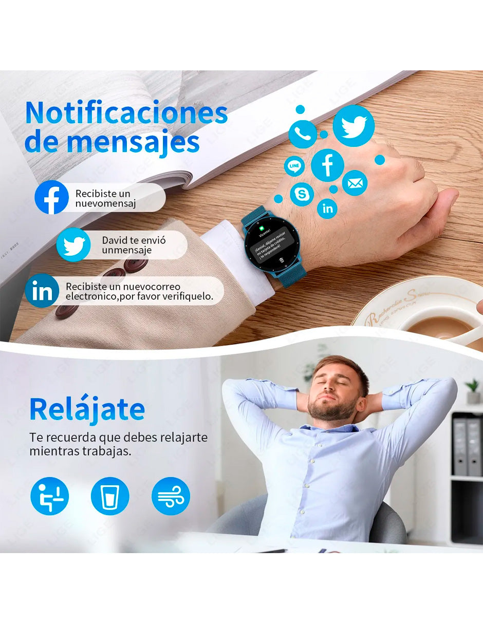 Reloj Inteligente Sports Correa BW223 MET Azul