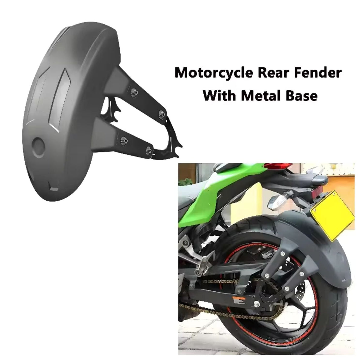 Tolva salpicadera frontal universal para moto en polipropileno, 43.5 cm - foto 5