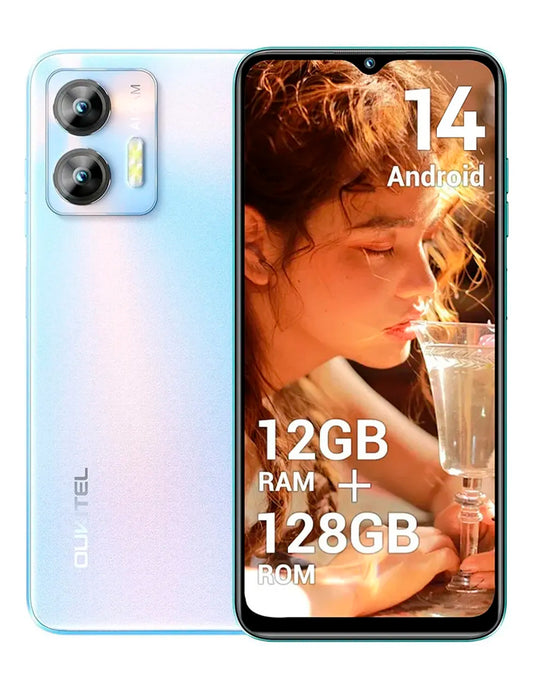 SmartPhone C36 con 12 gb Ram 128 gb Rom 5150 Mah con Android 14 AZUL
