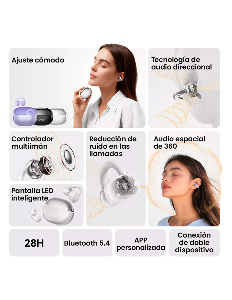 SmartPhone Poco C75 256 gb Rom 8 gb Ram Negro + Auriculares Inalámbricos Clip Blanco