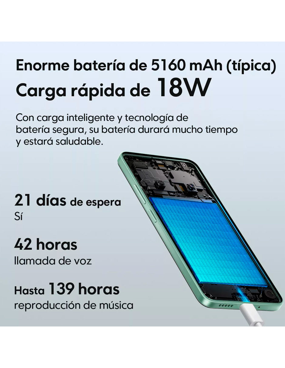 SmartPhone Poco C75 256 gb Rom 8 gb Ram Negro + Auriculares Inalámbricos Clip Blanco