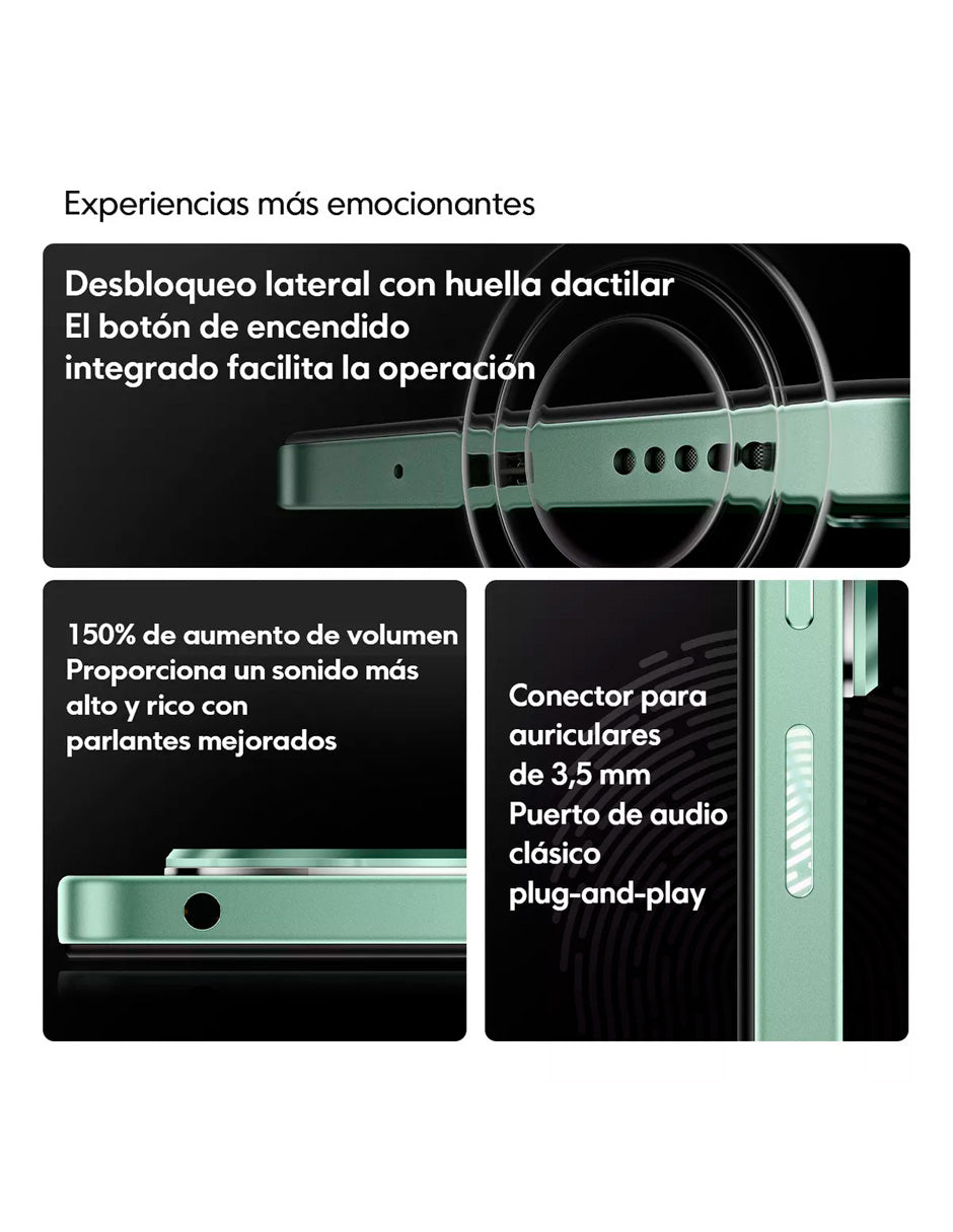 SmartPhone Poco C75 256 gb Rom 8 gb Ram Negro + Auriculares Inalámbricos Clip Blanco