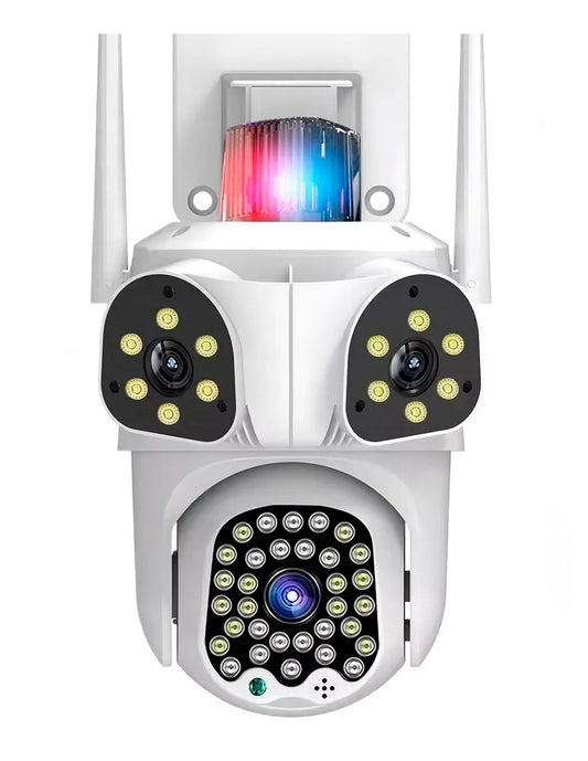 Cámara De Vigilancia Petukita Box S35 con Wifi/8mp De Tres Lentes
