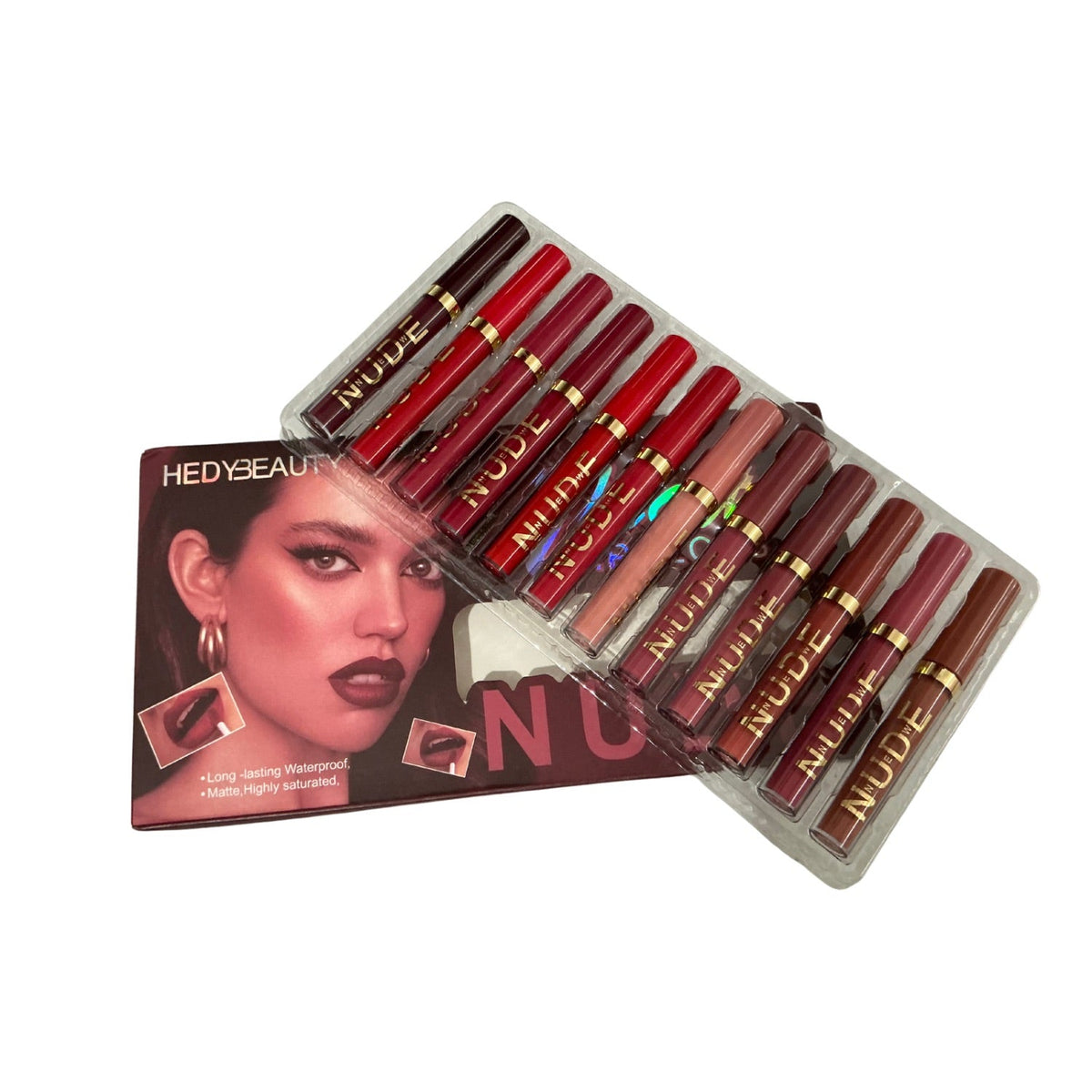 Set de maquillaje profesional en tonos nude de Hedy Beauty