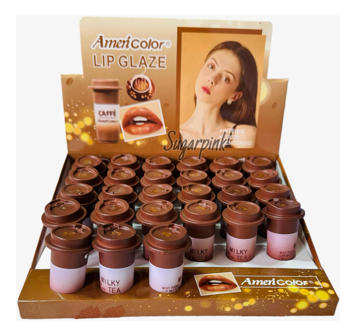 Set de 27 labiales mate indelebles en vasito de café CC-165 - foto 2