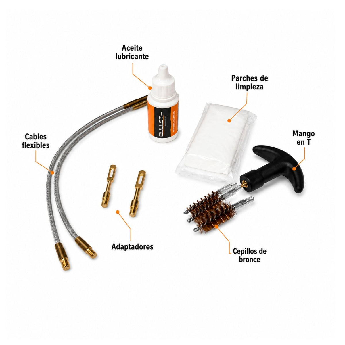 Kit de limpieza universal portátil con estuche rígido para armas (CK-PISTOL) - foto 3