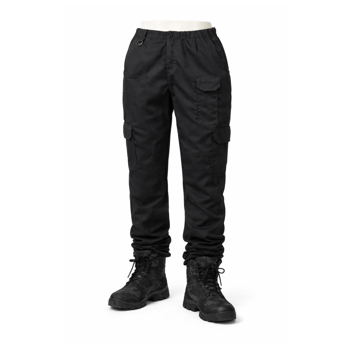 Pantalón táctico cargo multibolsillos de uso rudo para hombre, negro o verde - foto 3