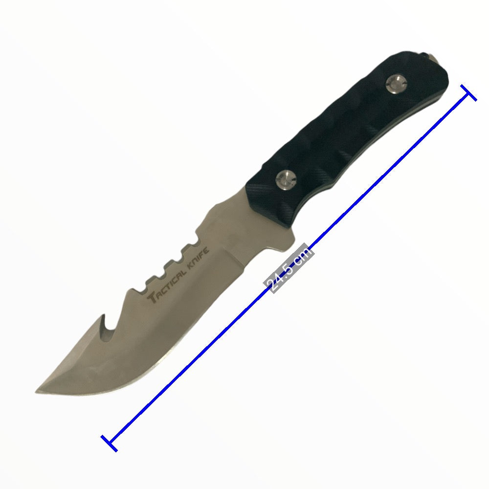 Cuchillo estilo táctico con rompe vidrios y funda CL69 - foto 2