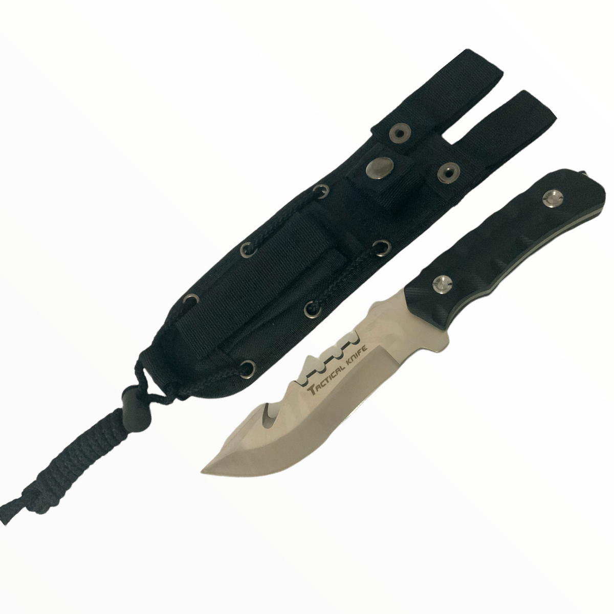 Cuchillo estilo táctico con rompe vidrios y funda CL69 - foto 3