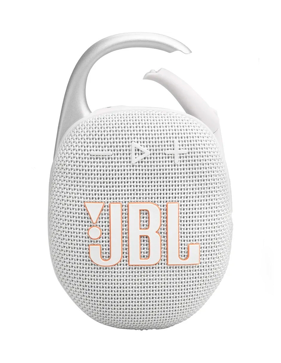 Bocina Portátil Clip 5 Potencia compacta y libertad total para tu música Blanco