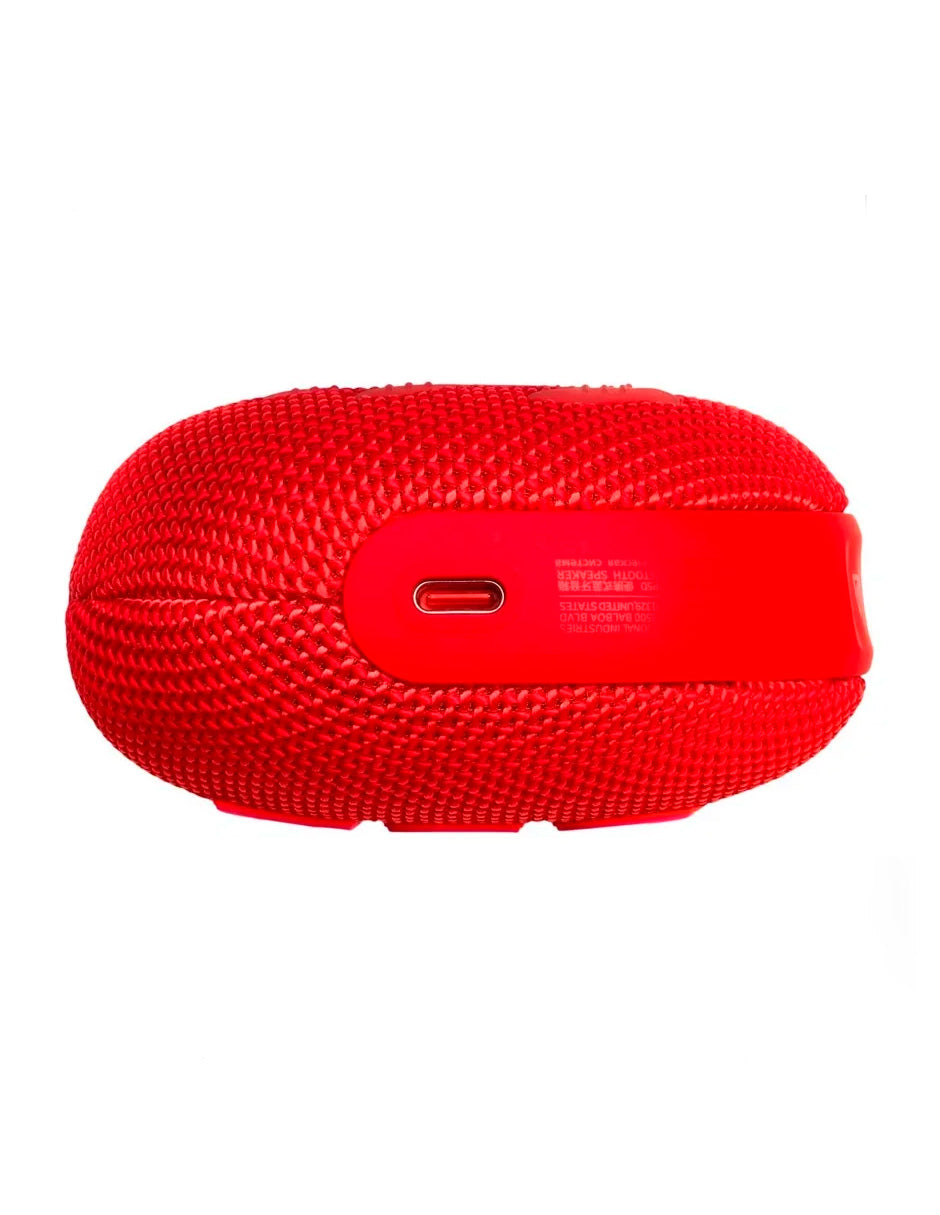 Bocina Portátil Clip 5 Potencia compacta y libertad total para tu música Rojo