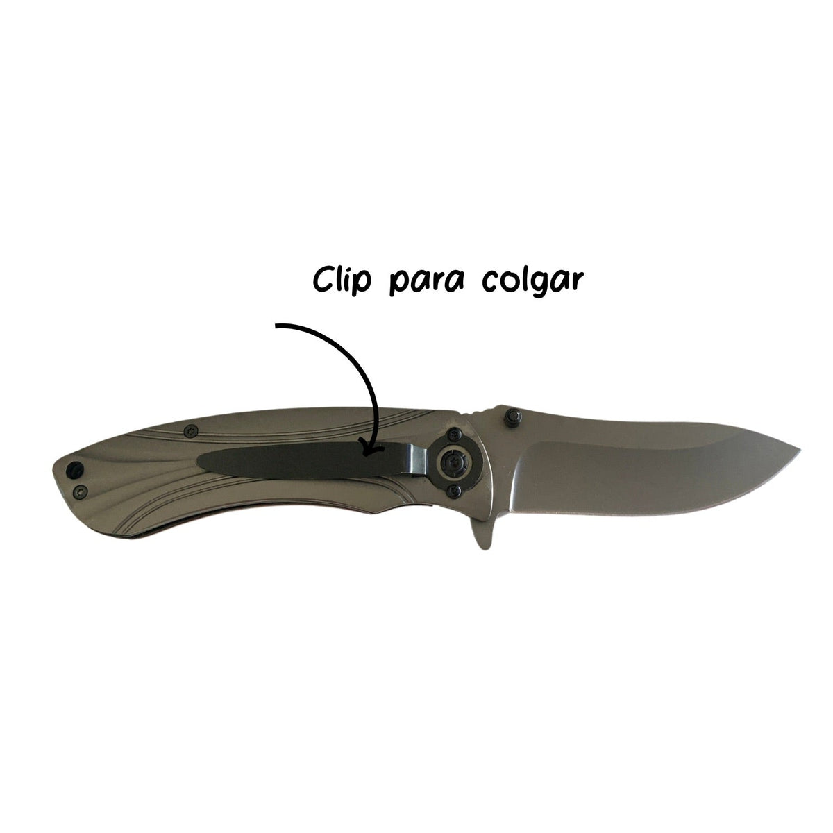 Navaja plegable de acero inoxidable con mango de madera CM72 - foto 3