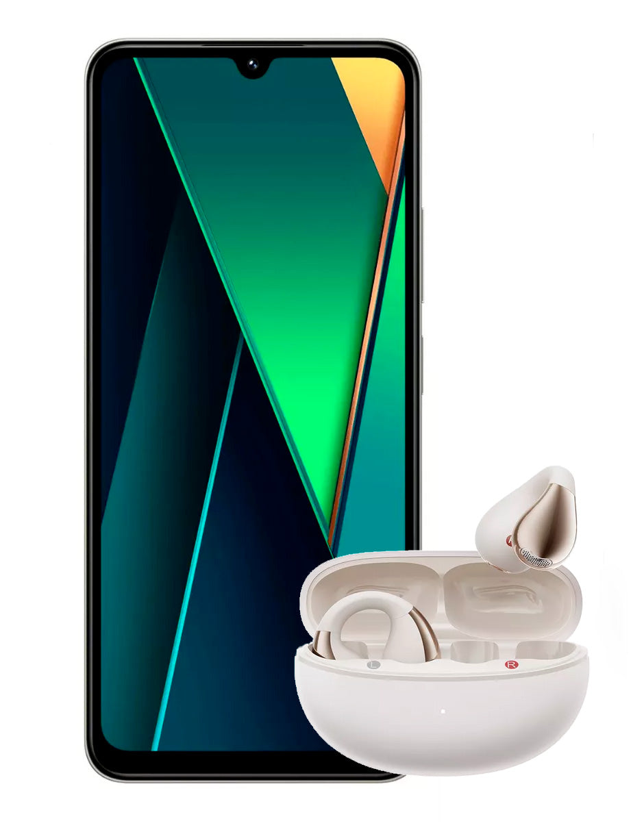 SmartPhone Poco C75 256 gb Rom 8 gb Ram Gold + Auriculares deportivos C30 Ear Clip