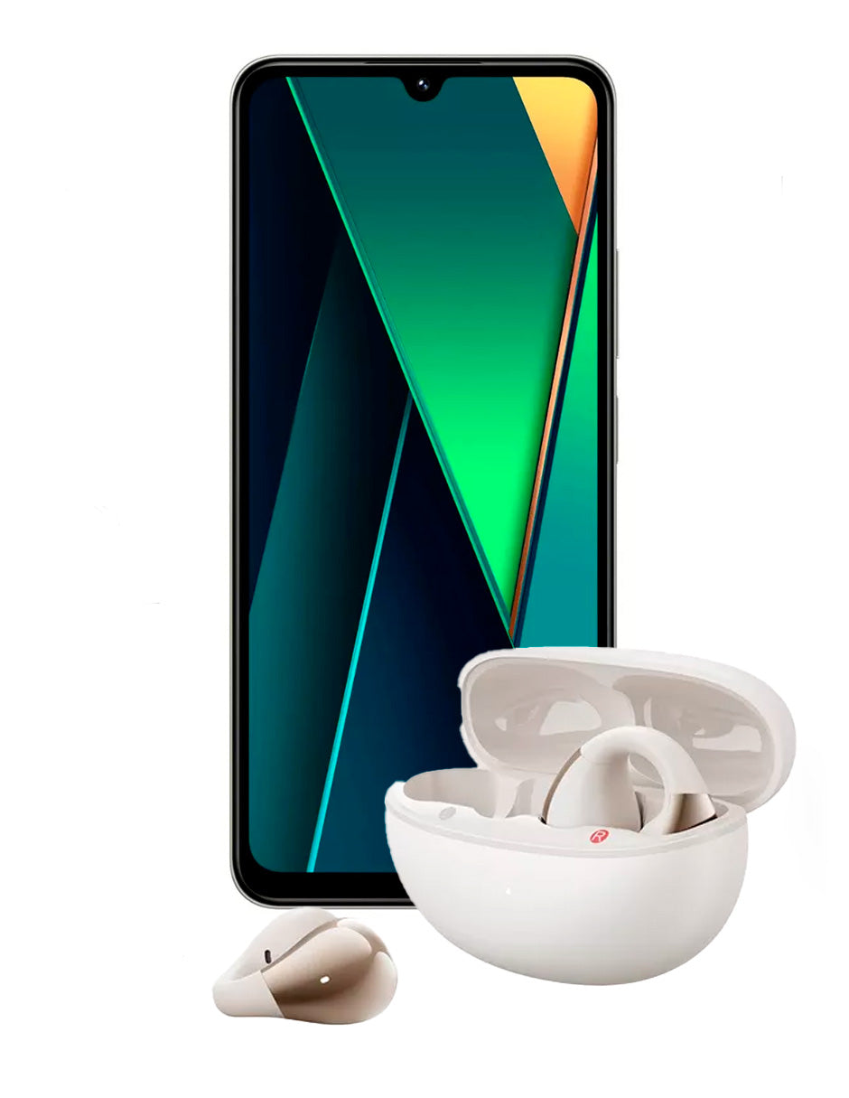 SmartPhone Poco C75 256 gb Rom 8 gb Ram Gold + Auriculares deportivos C30 Ear Clip