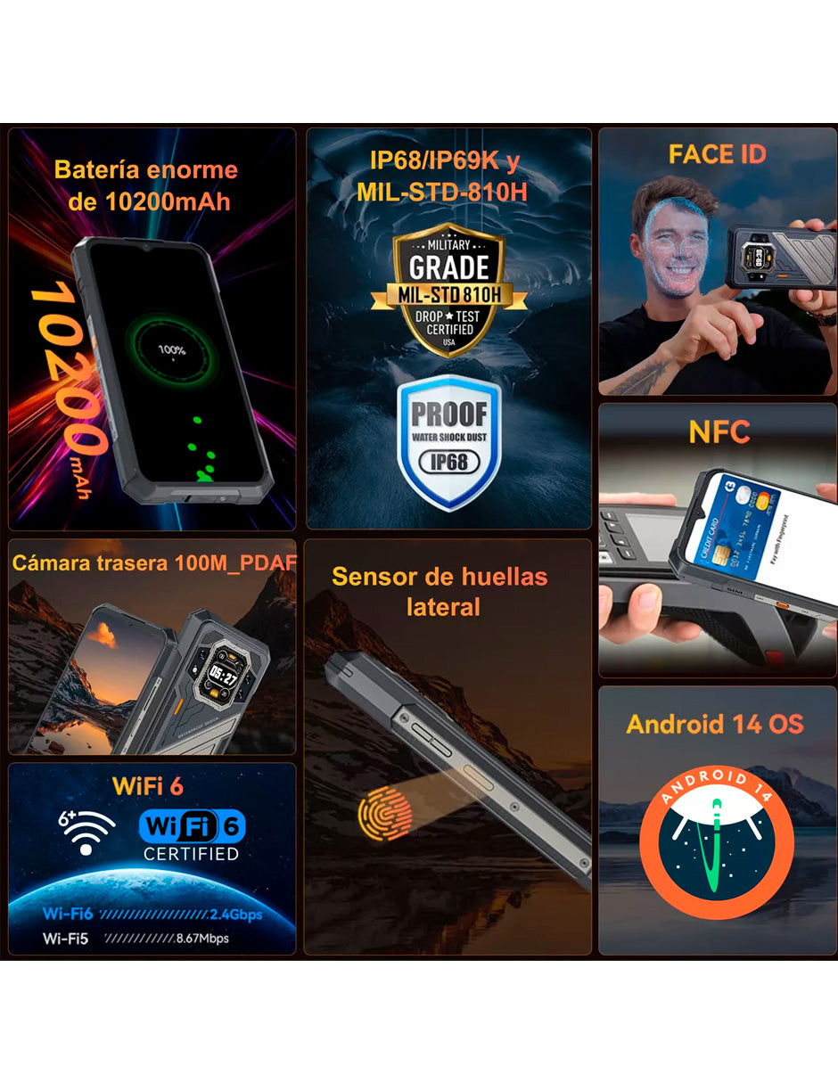 SmartPhone Kingkong X Pro 5g 256 Gb Negro 24 Gb Ram + Audifonos Bluetooth E62