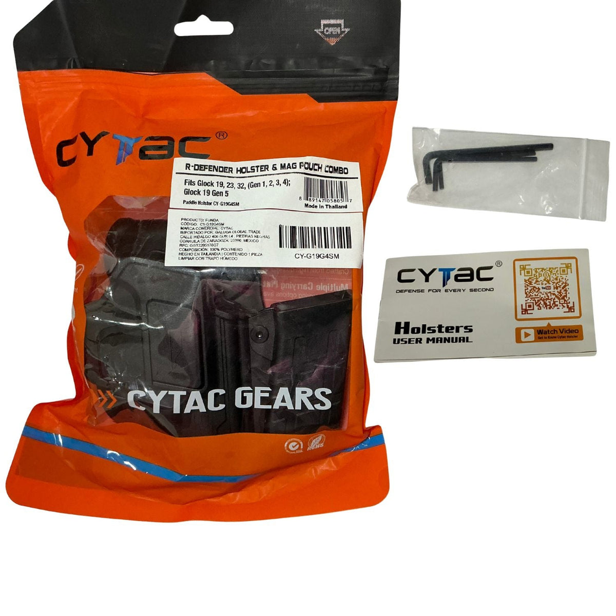 Kit 2 en 1 Cytac R-Defender: funda y portacargador para Glock 19, 23 y 32 - foto 3