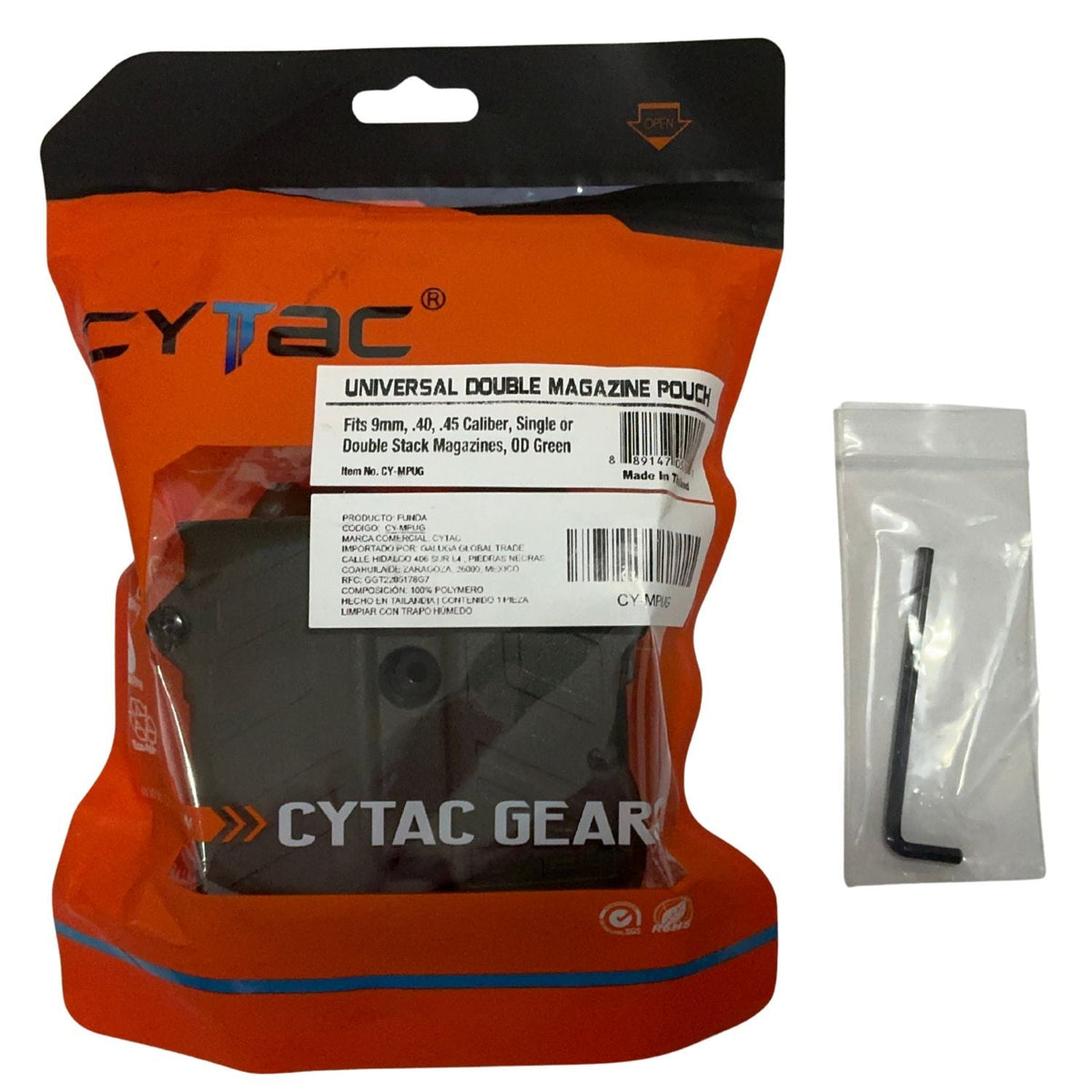 Porta cargador doble Cytac verde con sistema MOLLE y siete formas de porte - foto 3