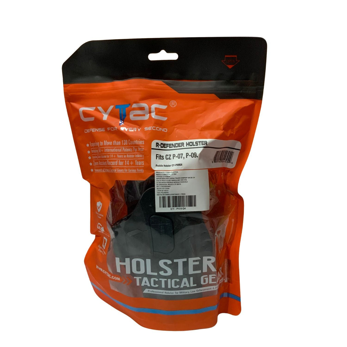 Funda rígida Cytac para CZ P-09 y P-07 con bloqueo automático y giro 360° - foto 5