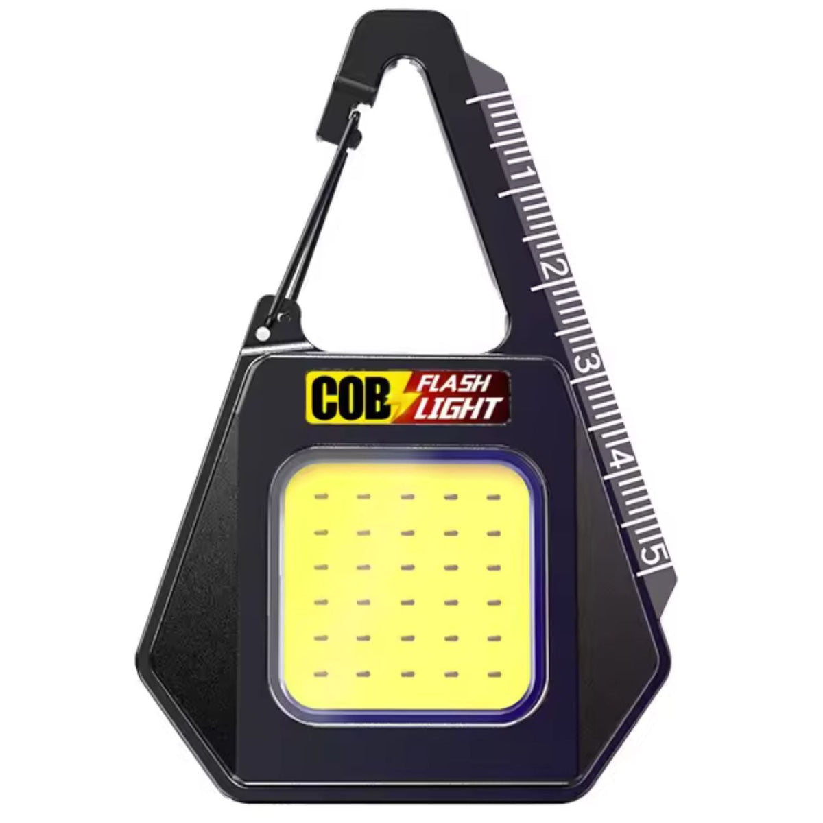 Llavero con luz COB recargable de emergencia