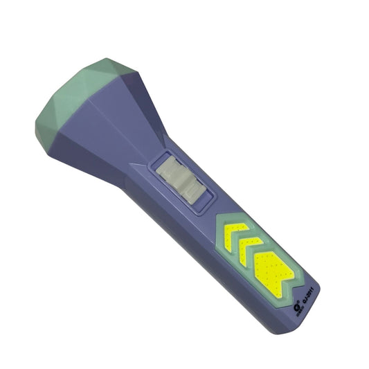 Linterna solar de emergencia USB-C con luz frontal y señalización de flechas