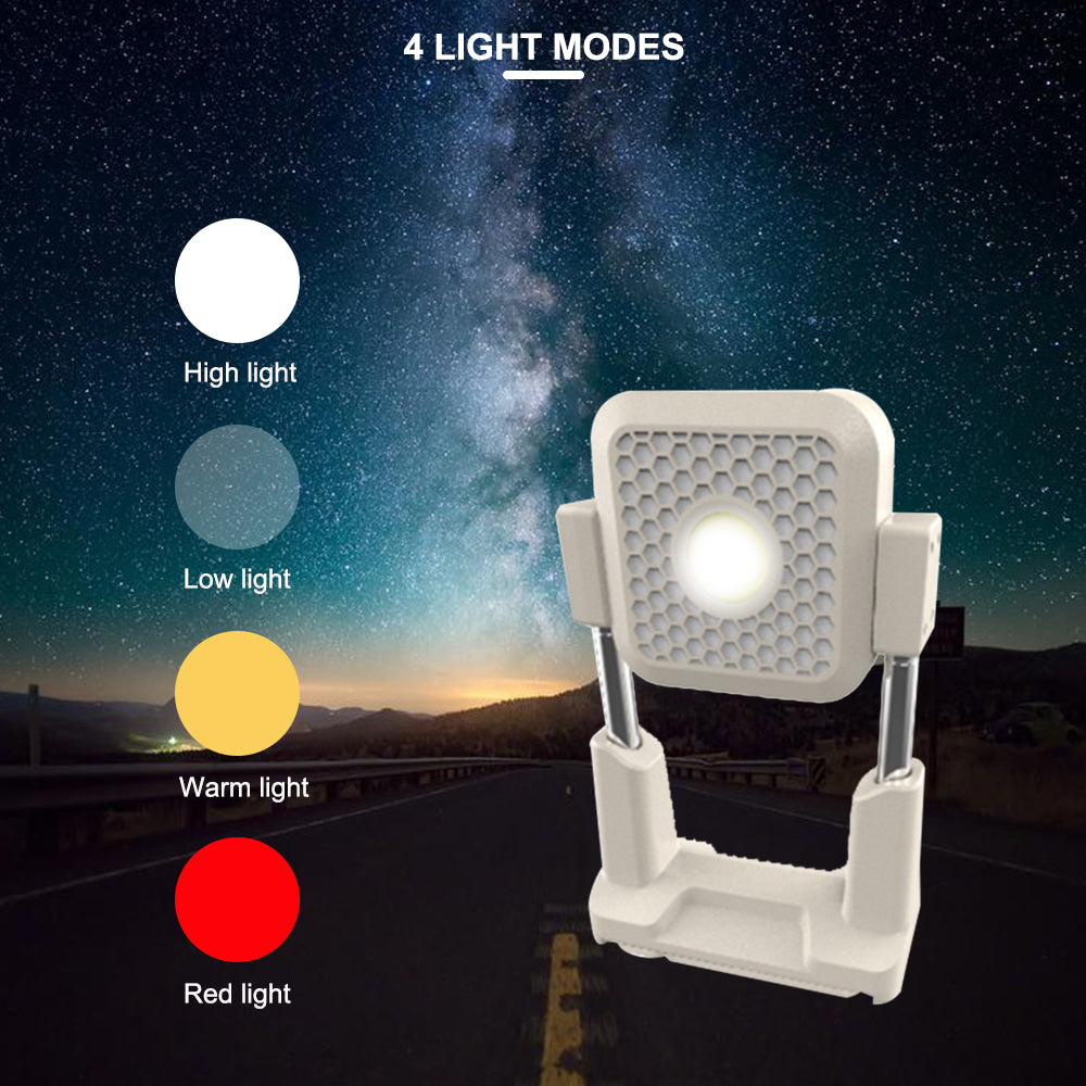 Lámpara LED de 1000 lúmenes con soporte telescópico y panel solar - foto 2