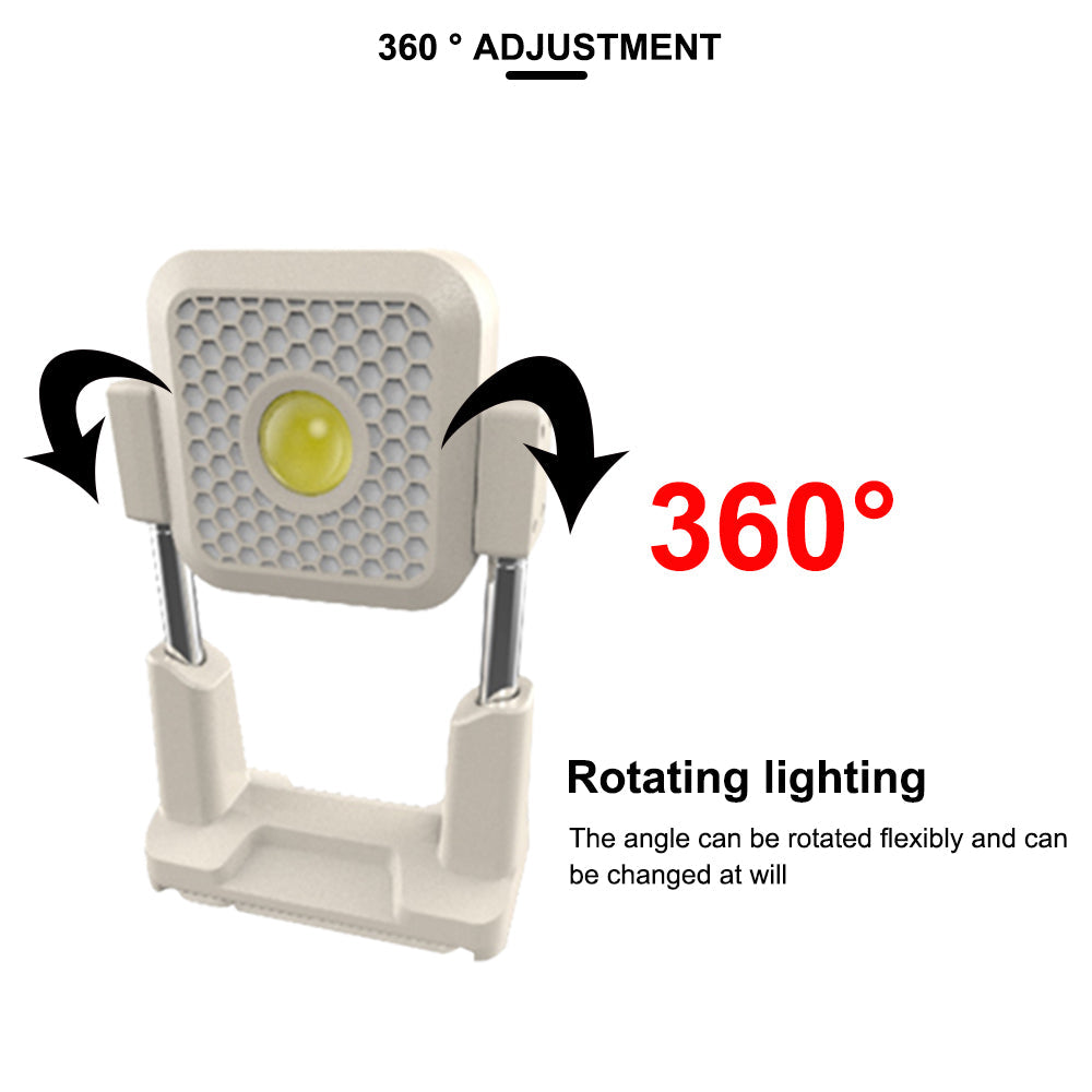 Lámpara LED de 1000 lúmenes con soporte telescópico y panel solar - foto 4