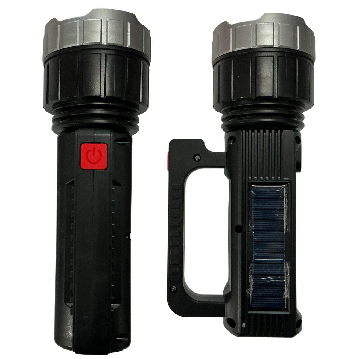Linterna solar recargable con luz COB lateral, USB-C y trípode - foto 4